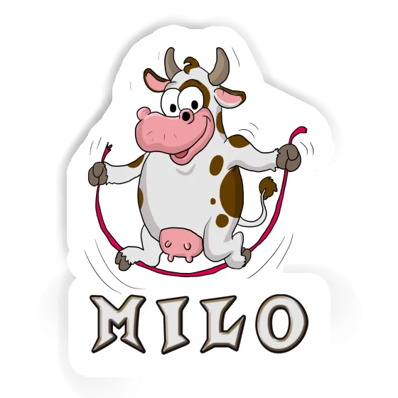 Milo Sticker Skipping Ropes Cow Notebook Image