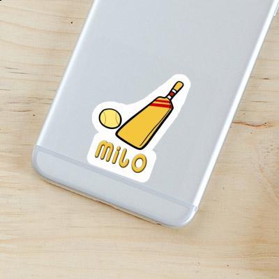 Milo Sticker Cricket Bat Notebook Image