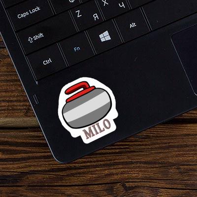 Sticker Milo Curling Stone Laptop Image