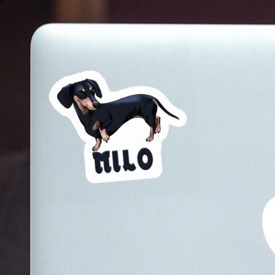 Sticker Milo Dachshund Gift package Image