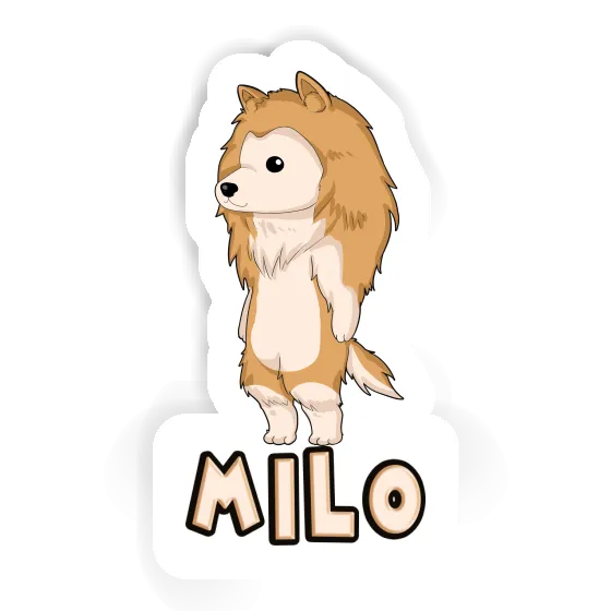 Sticker Milo Collie Notebook Image