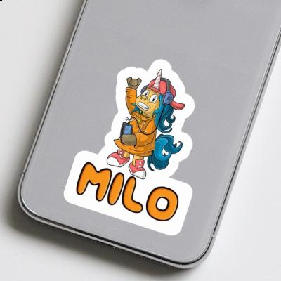 Milo Autocollant Licorne hip-hop Laptop Image