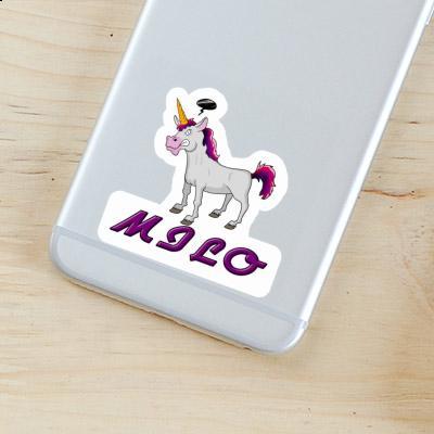 Autocollant Licorne Milo Notebook Image