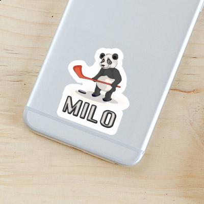 Ice Hockey Panda Sticker Milo Notebook Image