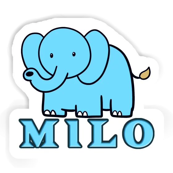 Milo Sticker Elephant Notebook Image