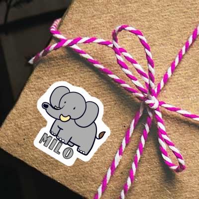 Sticker Elefant Milo Laptop Image