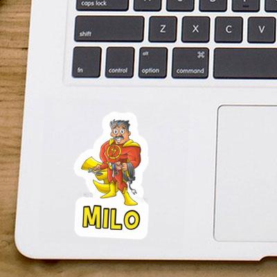 Sticker Electrician Milo Laptop Image