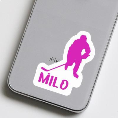 Sticker Milo Hockey Player Notebook Image