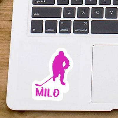 Sticker Milo Hockey Player Laptop Image