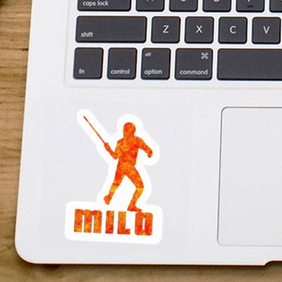 Sticker Fencer Milo Laptop Image