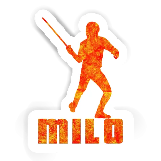 Sticker Fencer Milo Notebook Image