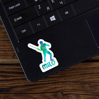 Sticker Fencer Milo Notebook Image