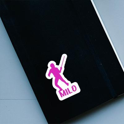 Milo Sticker Fencer Notebook Image