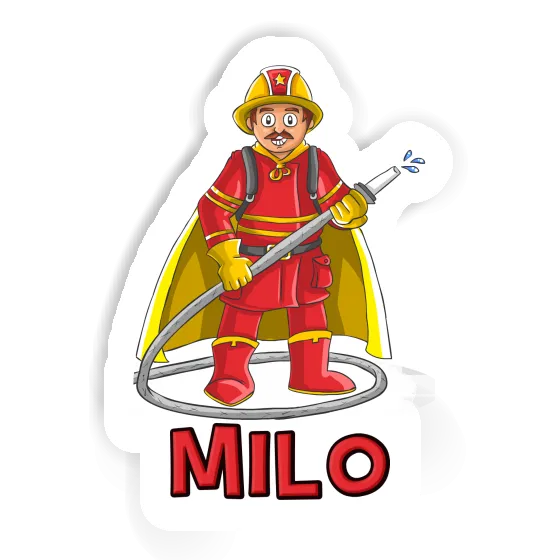 Sticker Milo Feuerwehrmann Notebook Image