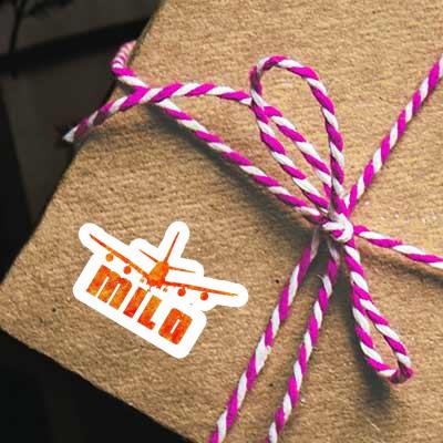 Milo Sticker Airplane Notebook Image