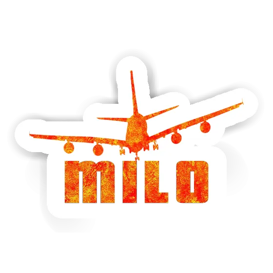 Milo Sticker Airplane Laptop Image