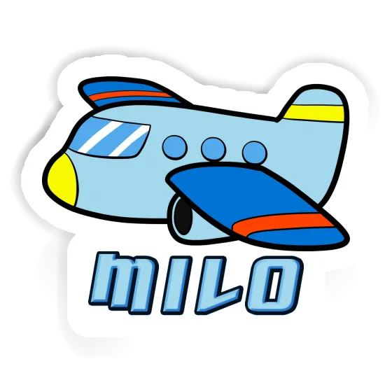 Milo Sticker Airplane Notebook Image