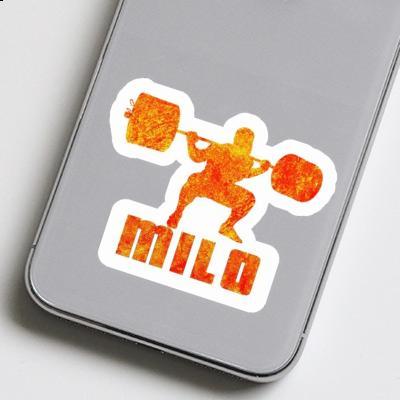 Sticker Gewichtheber Milo Image