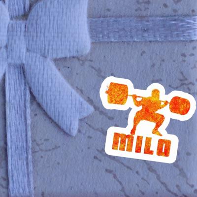 Weightlifter Sticker Milo Laptop Image