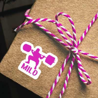 Gewichtheberin Aufkleber Milo Gift package Image