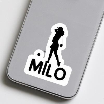 Milo Autocollant Golfeuse Notebook Image