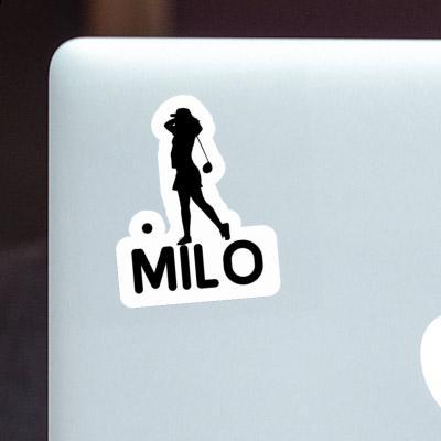 Milo Sticker Golfer Image