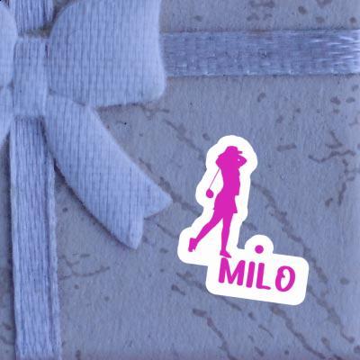 Golfer Sticker Milo Notebook Image