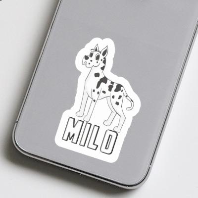 Great Dane Dog Sticker Milo Notebook Image