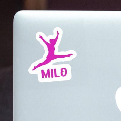 Milo Sticker Gymnast Laptop Image