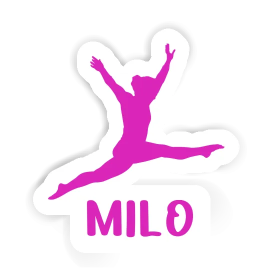 Milo Sticker Gymnast Notebook Image