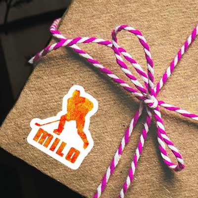 Milo Sticker Hockey Player Notebook Image