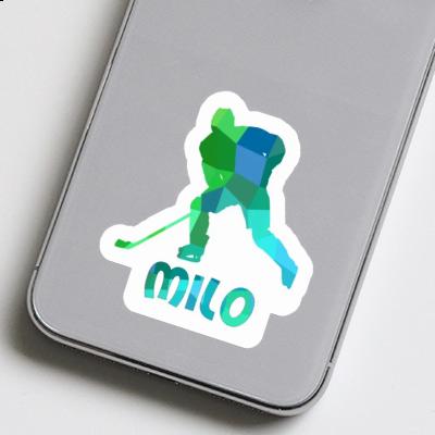 Milo Sticker Hockey Player Notebook Image