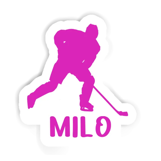 Hockey Player Sticker Milo Image