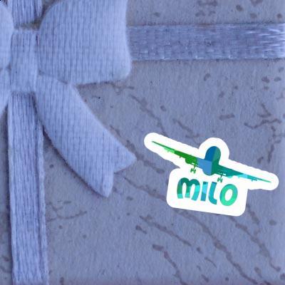 Milo Sticker Airplane Notebook Image