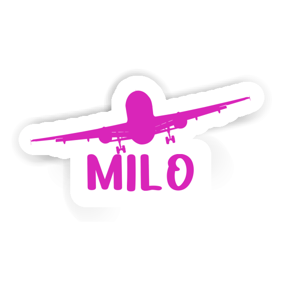 Airplane Sticker Milo Notebook Image