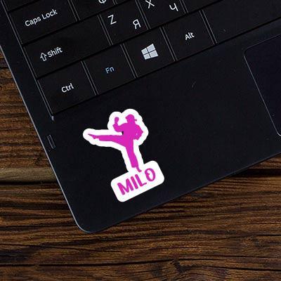 Autocollant Karatéka Milo Laptop Image