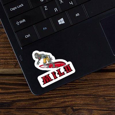 Surfer Sticker Milo Laptop Image