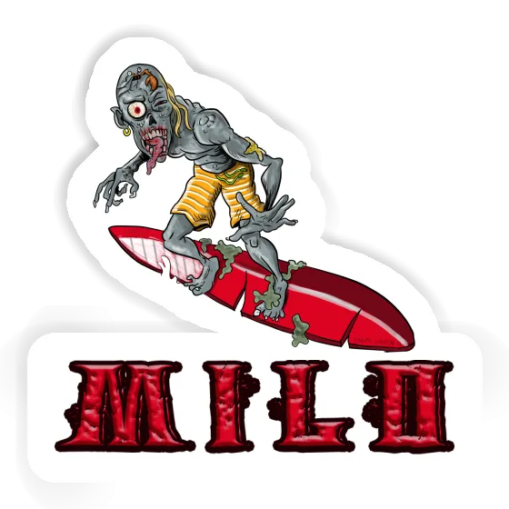 Surfer Sticker Milo Image