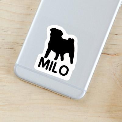 Sticker Pug Milo Laptop Image