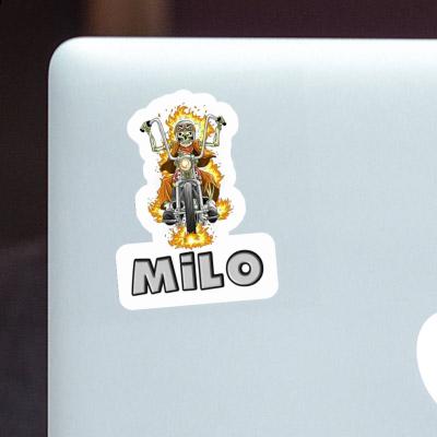 Sticker Milo Motorcycle Rider Laptop Image