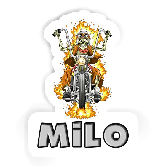 Sticker Milo Motorcycle Rider Laptop Image