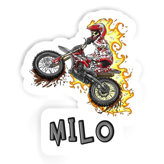 Autocollant Motocrossiste Milo Image