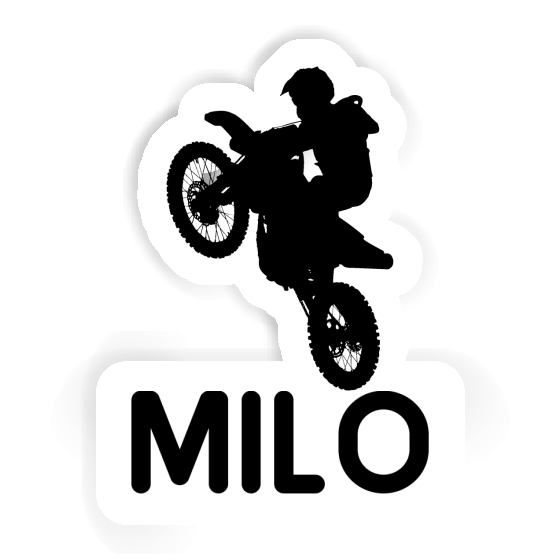 Milo Sticker Motocross Jumper Laptop Image