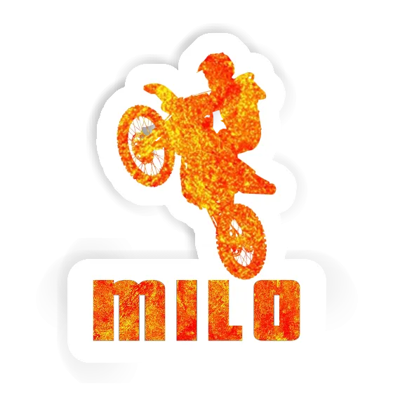 Sticker Milo Motocross Rider Notebook Image