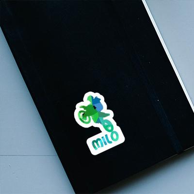 Autocollant Milo Motocrossiste Notebook Image