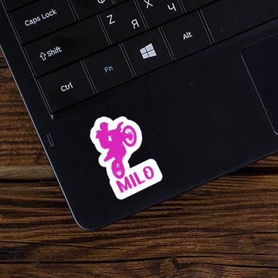 Motocross Rider Sticker Milo Image