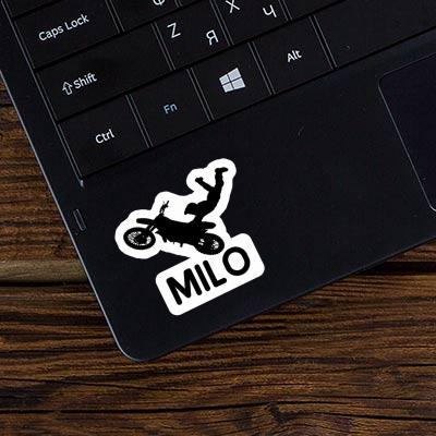 Motocross Rider Sticker Milo Image