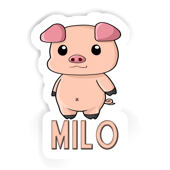 Sticker Piglet Milo Notebook Image