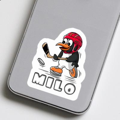 Eishockey-Pinguin Sticker Milo Notebook Image