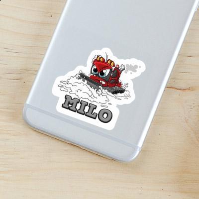 Sticker Snow groomer Milo Notebook Image